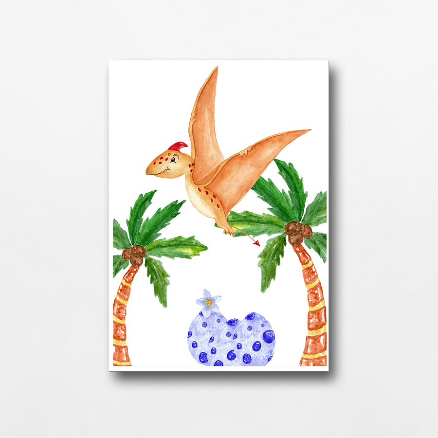 Watercolour Dinosaur Nursery Prints product image (5)