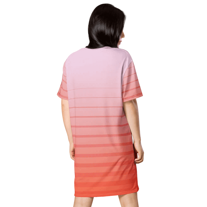 Sunset Stripes T-Shirt Dress product image (2)