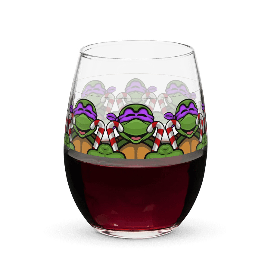 Candy Cane Stemless Wine Glass product image (1)