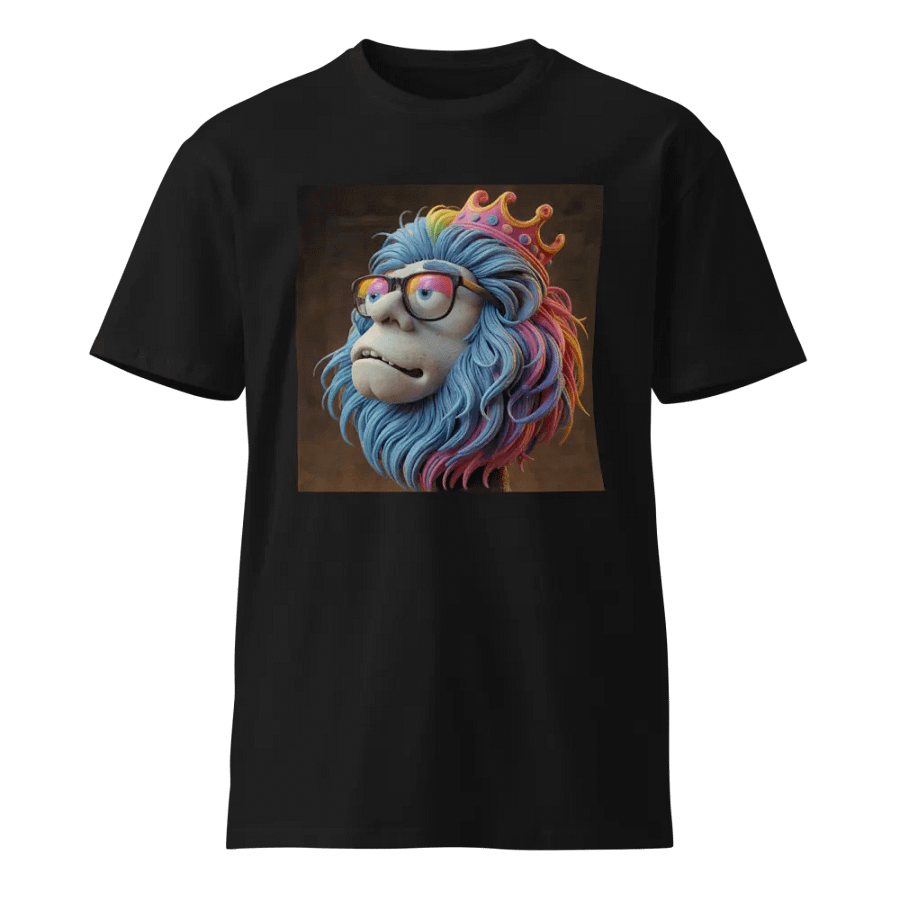Whimsical Rainbow Hair Cartoon T-Shirt product image (1)