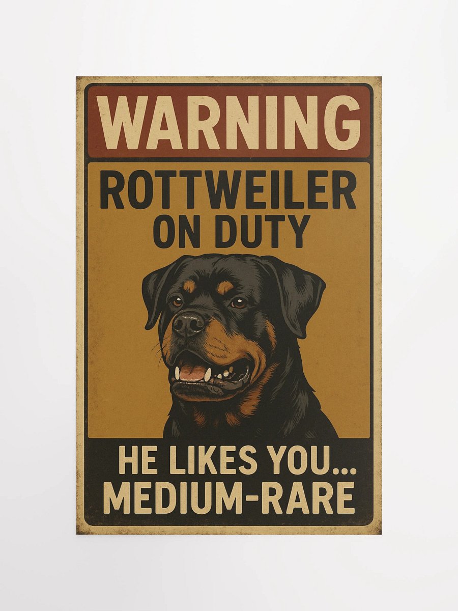 Rottweiler On Duty Poster product image (10)