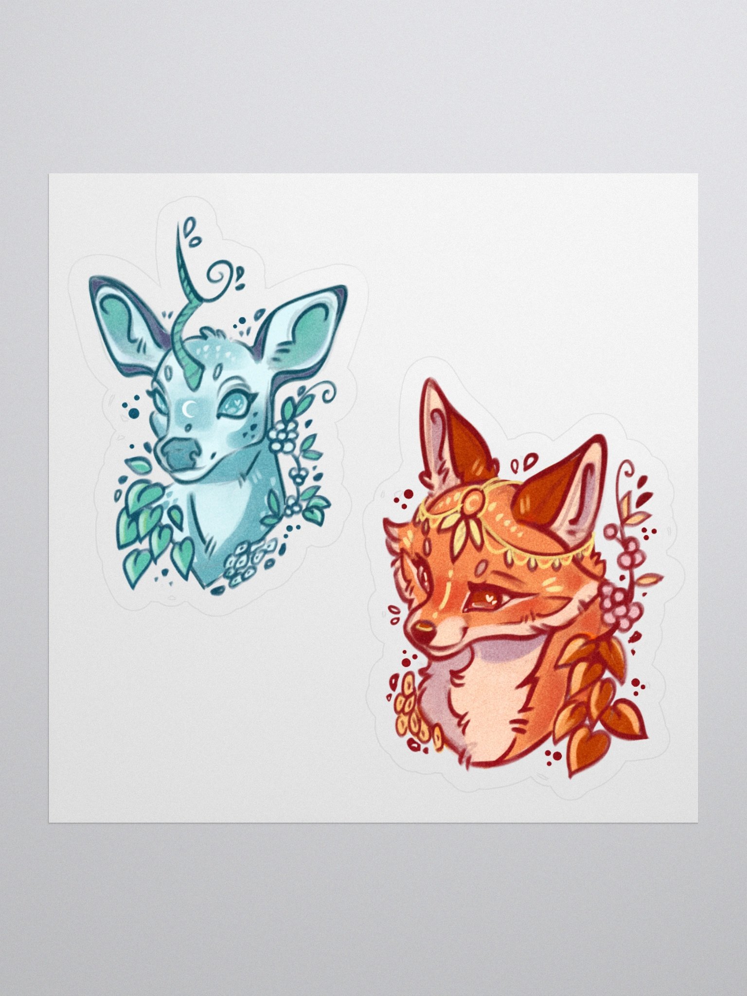 Forest path | Kiss-cut sticker sheet product image (1)