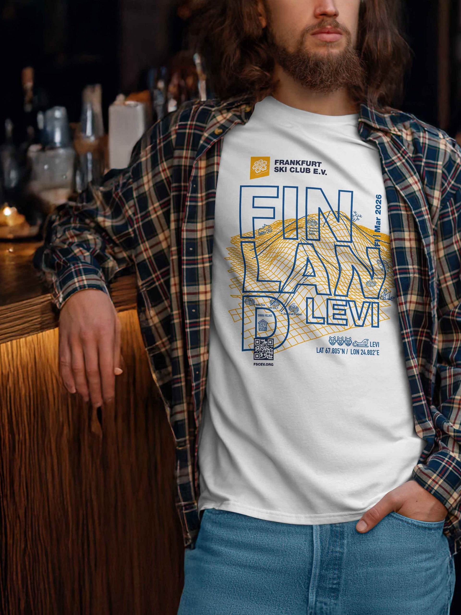 Finland / Levi Resort white (front only print) product image (2)