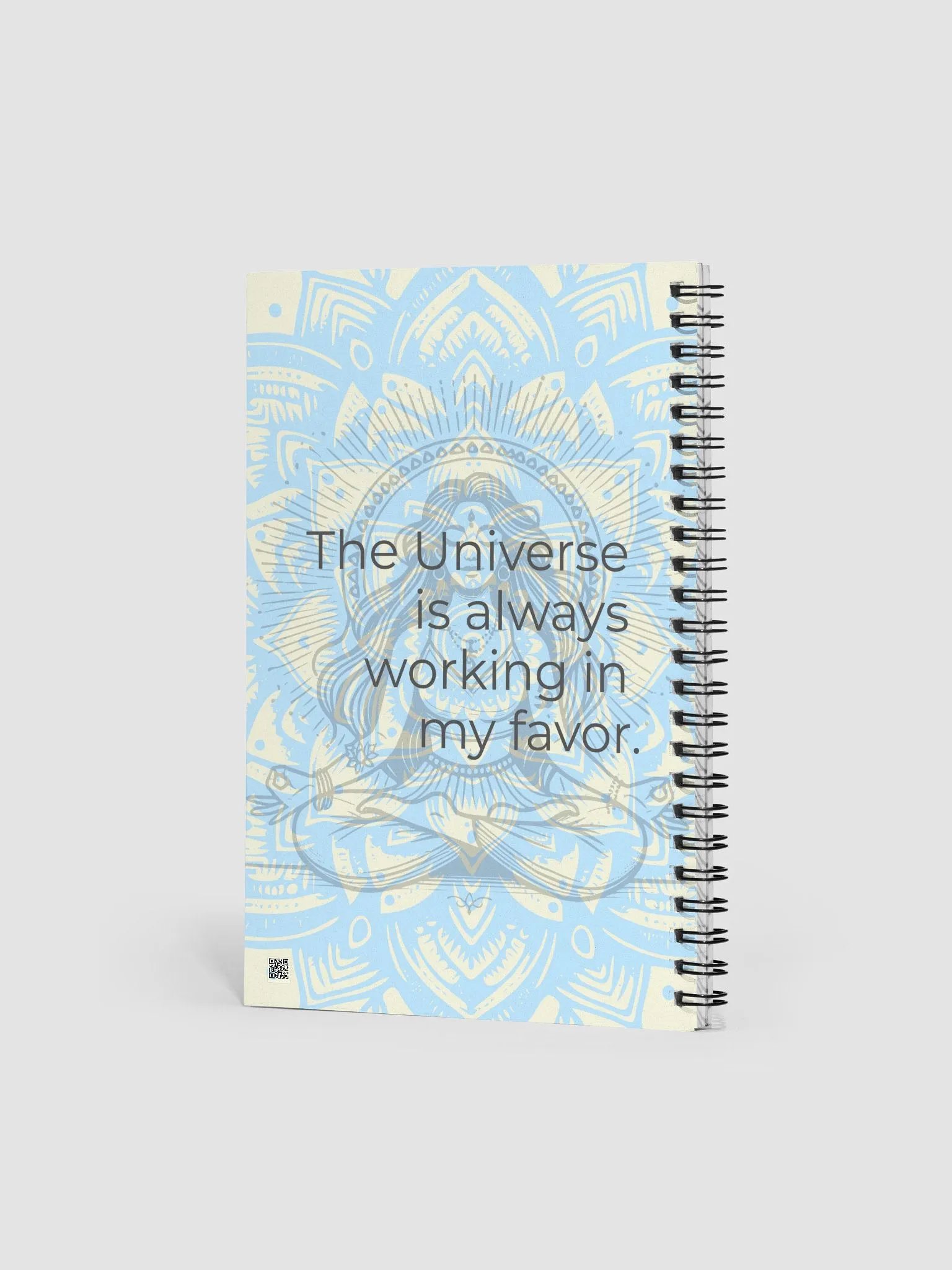 Manifestation Spiral Notebook - Yoga Meditation Design with Empowering Quote product image (2)