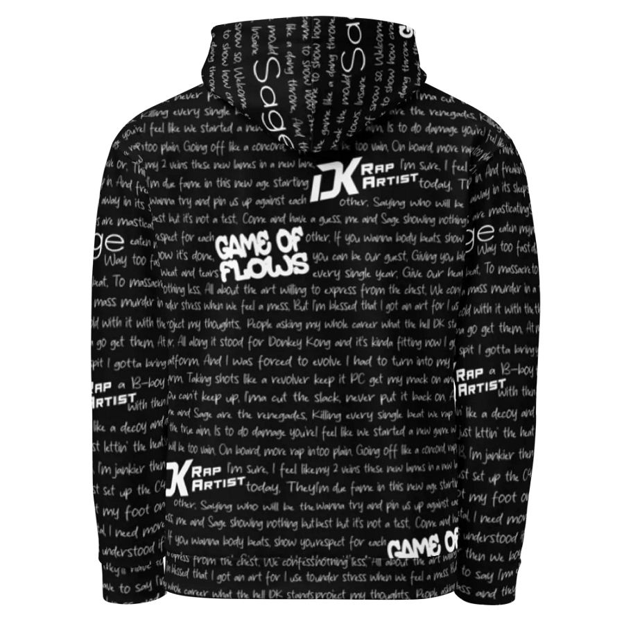 Game of Flows - DK Rap Artist & Sage - BLACK - Unisex Hoodie product image (4)