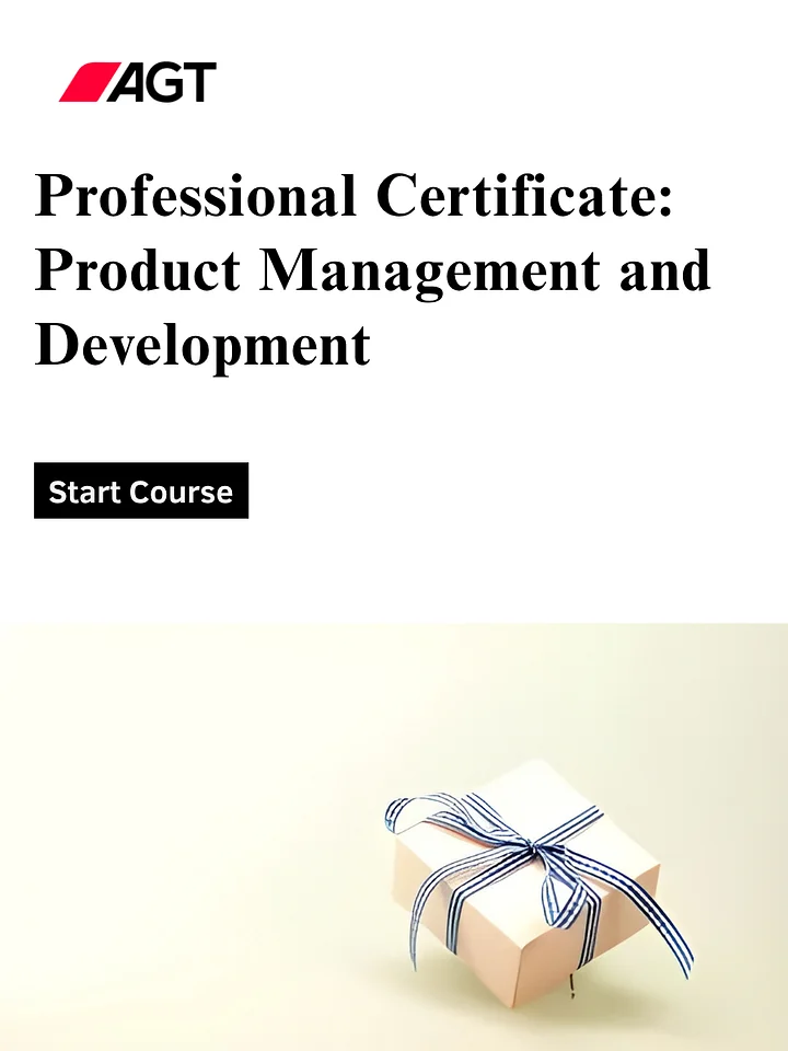 Professional Certificate: Product Management and Development product image (1)