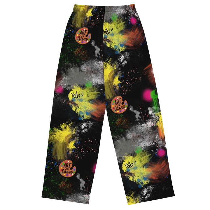 Splatter-Wear #1 Wide Unisex Pants/Black product image (1)