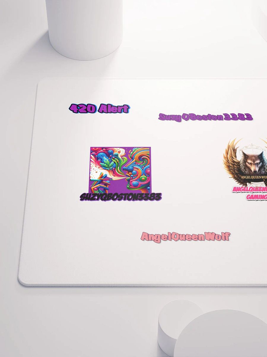 SuzyQBoston and AngelQueenWolf Gaming Realm Mouse Pad product image (6)
