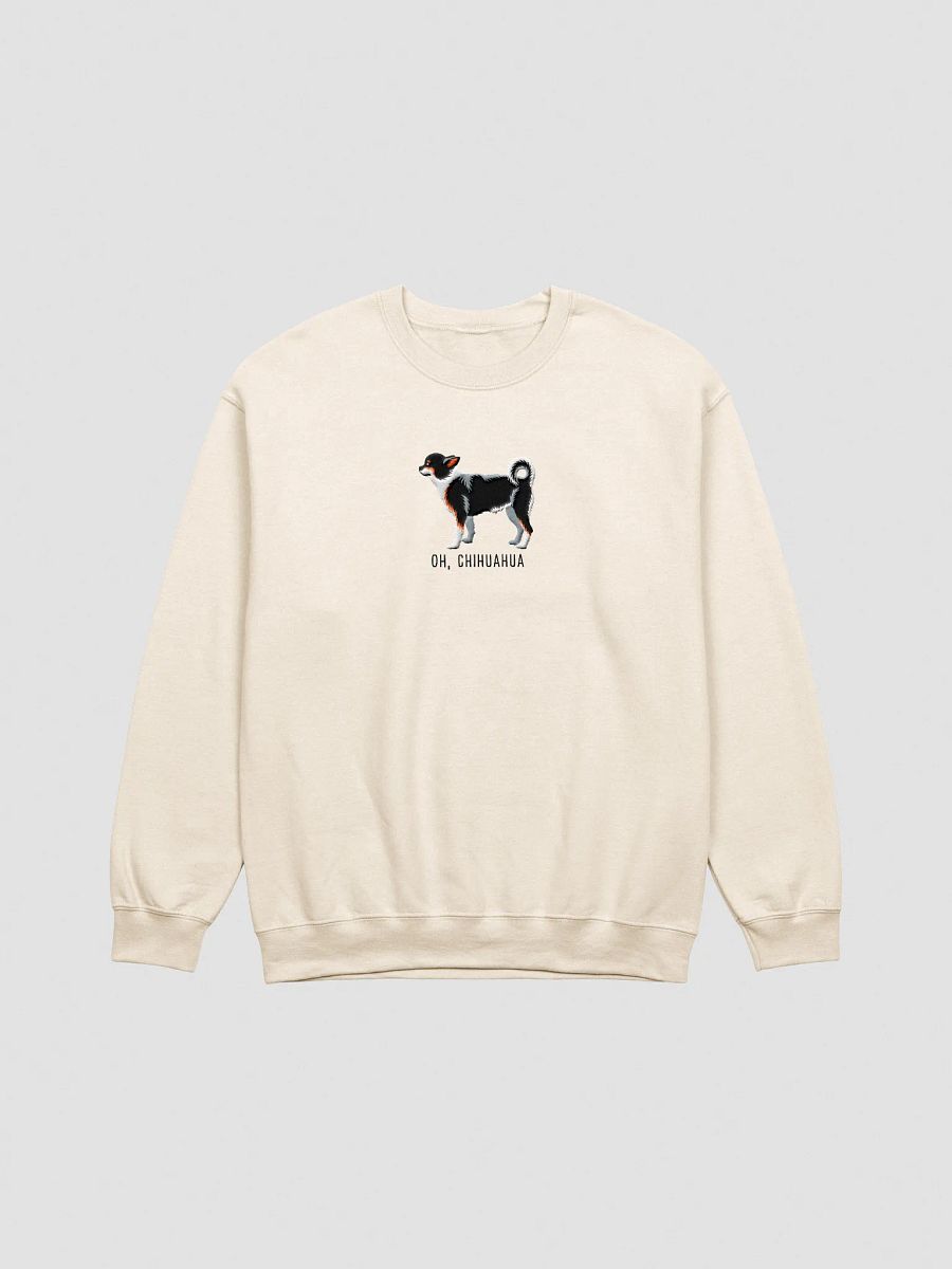 Oh, Chihuahua Sweatshirt (Embroidered) of a Chihuahua(Tricolor) product image (13)