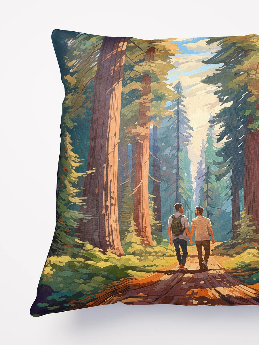 Seeing The Redwoods Together - Gay Couple Throw Pillow product image (4)