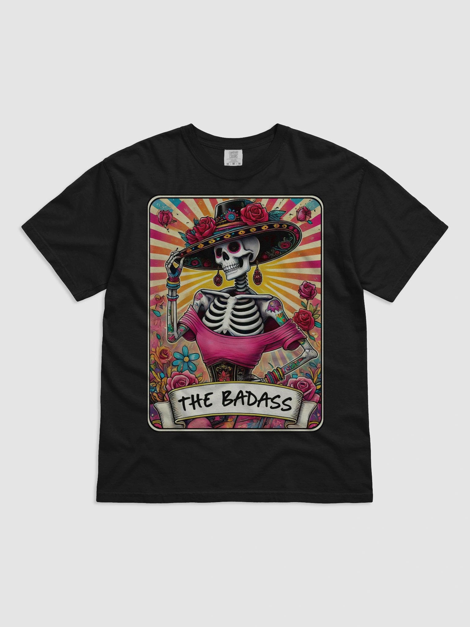 Badass Skeleton Rose Tee product image (1)