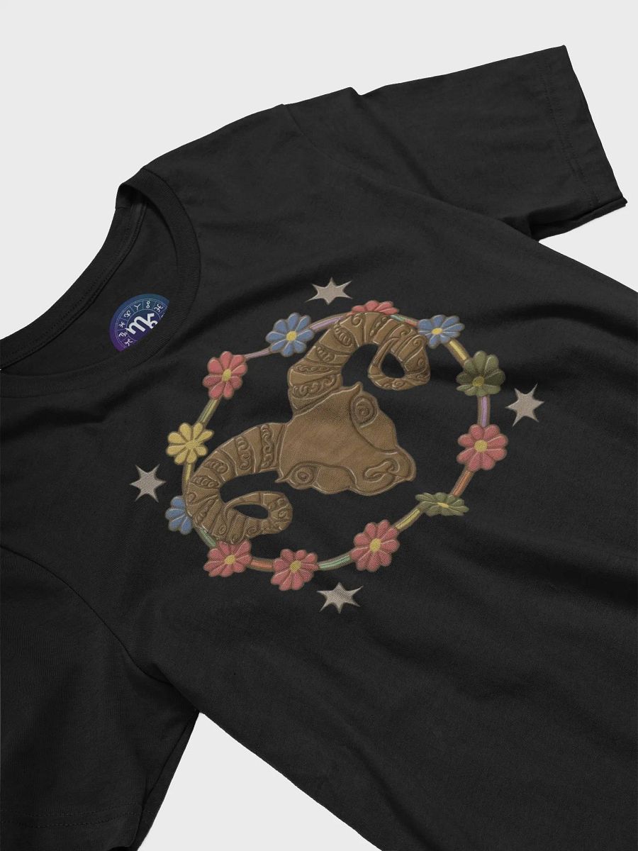 Exclusive Unisex Aries Zodiac T-Shirt - Floral Ram and Celestial Design | Perfect Gift for Astrology Enthusiasts product image (6)