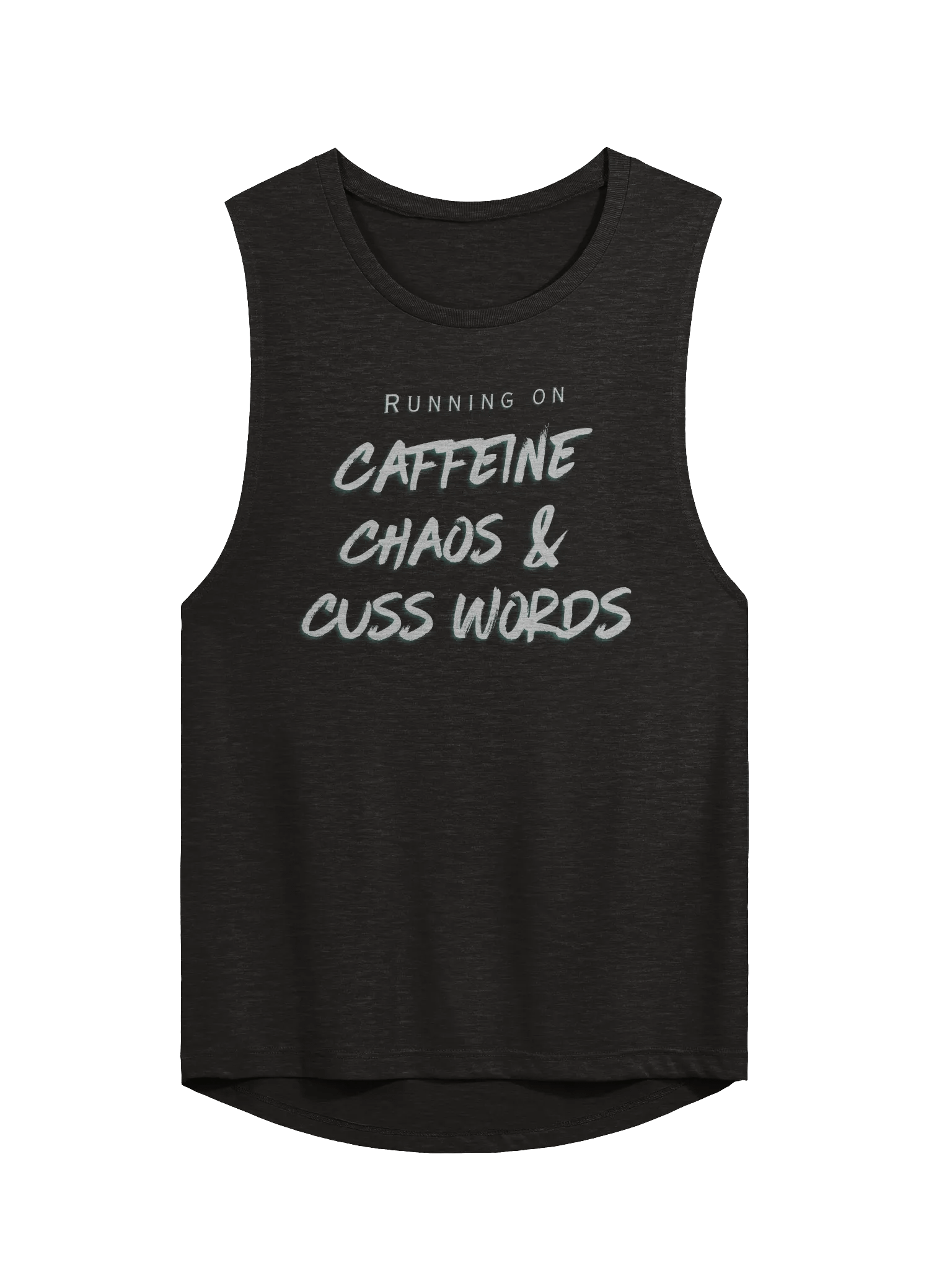 Caffeine Chaos & Cuss Words Flowy Muscle Tank product image (1)