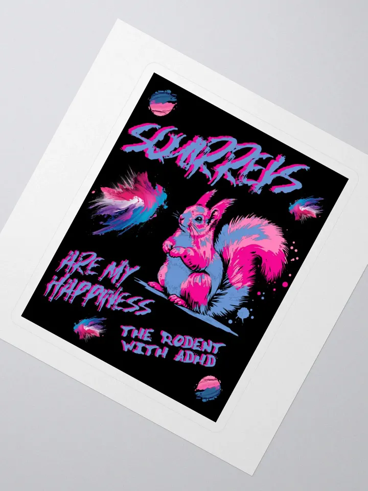 Vibrant Squirrel Happiness Stickers product image (2)