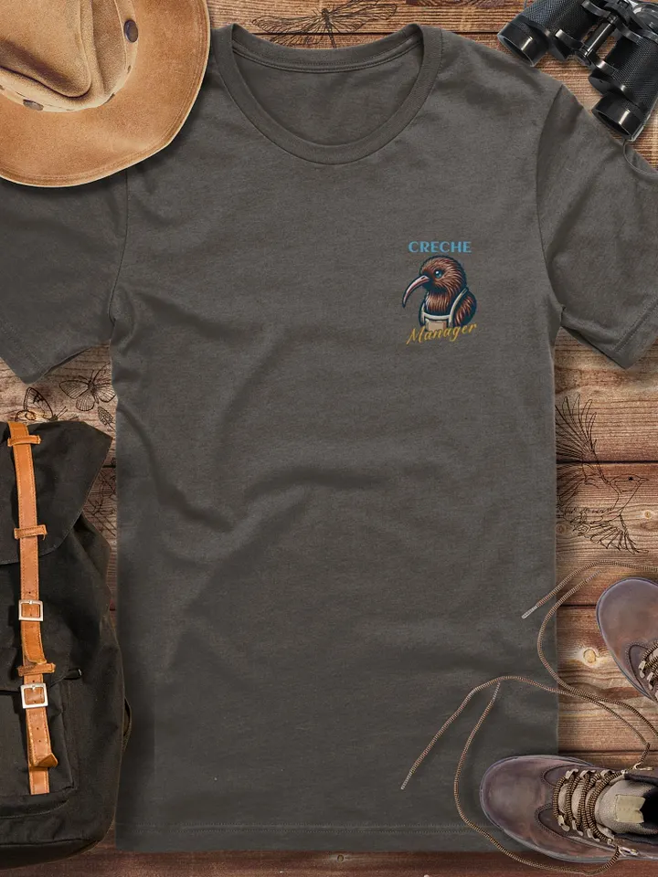 Kiwi Creche Manager T-Shirt, Wildlife Conservation Gift, Kiwi Bird Lover T-shirt product image (1)