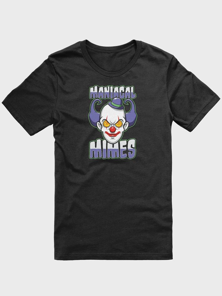 Maniacal Mimes Creepy Clown T-Shirt – Funny & Scary Halloween Tee product image (1)
