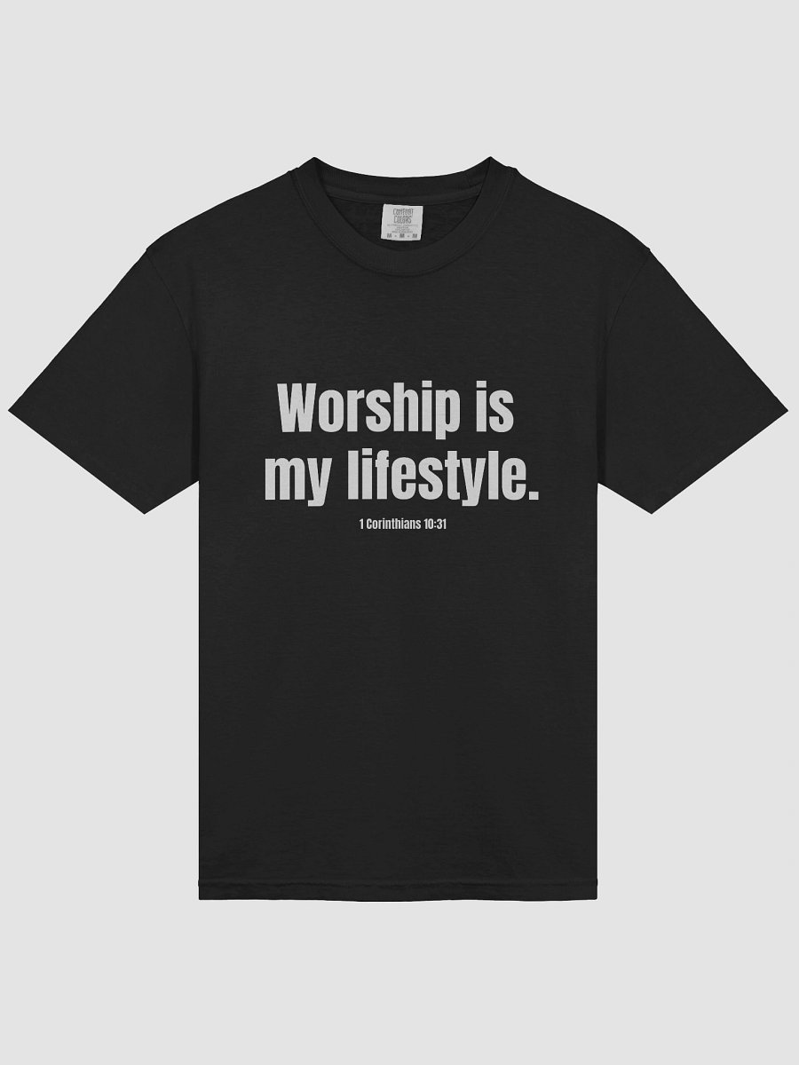 Worship Is My Lifestyle - Black Tee product image (3)