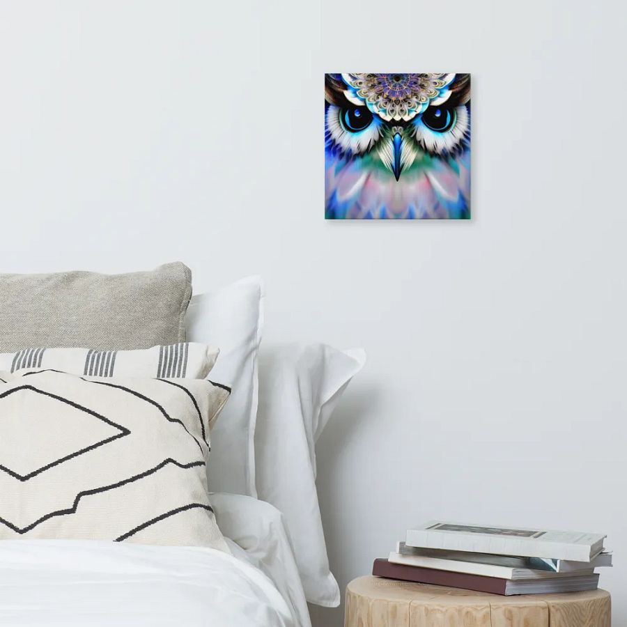 Fantasy Fractal Owl Art - v14 product image (8)