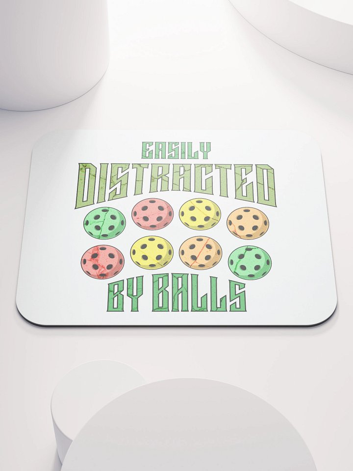 Easily Distracted By Balls Pickleball Mouse Pad product image (2)