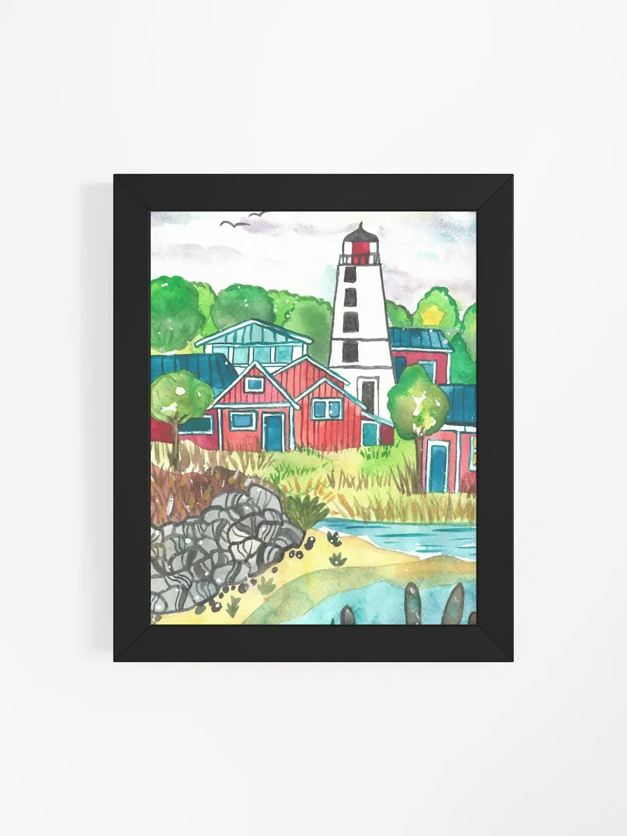 Fishing Village Framed Print product image (4)
