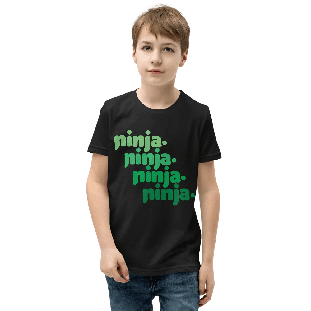 Quad Ninja Kids Tee: Green product image (2)