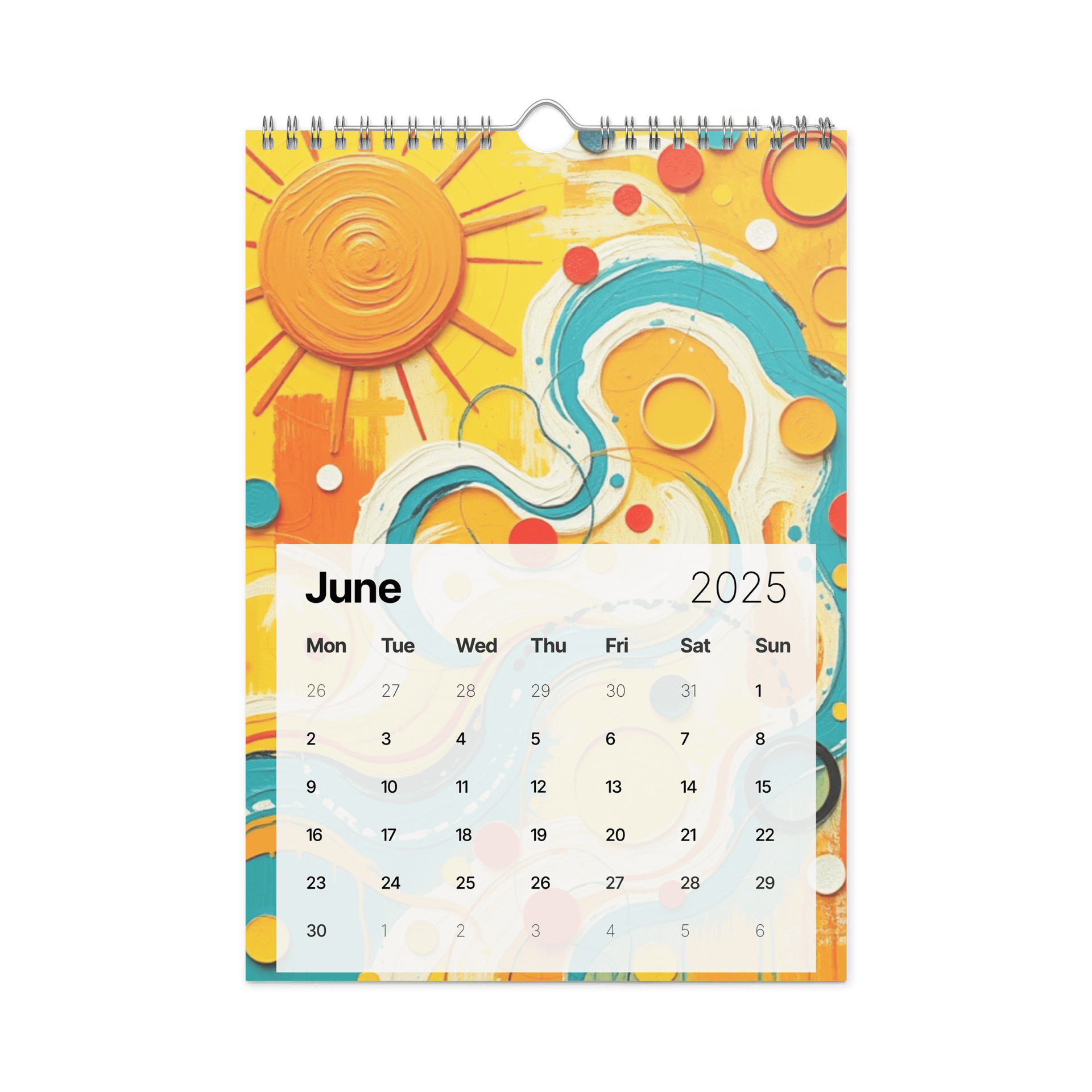 ART ABSTRACT WALL CALENDAR 2026 product image (8)