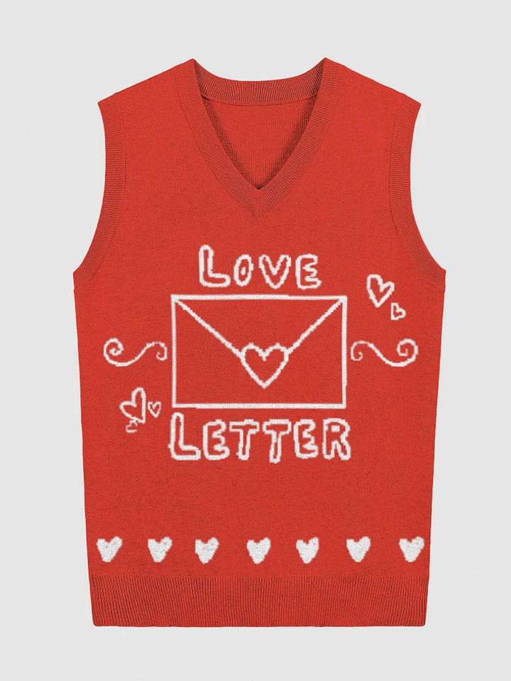 Red Love Letter Vest product image (3)