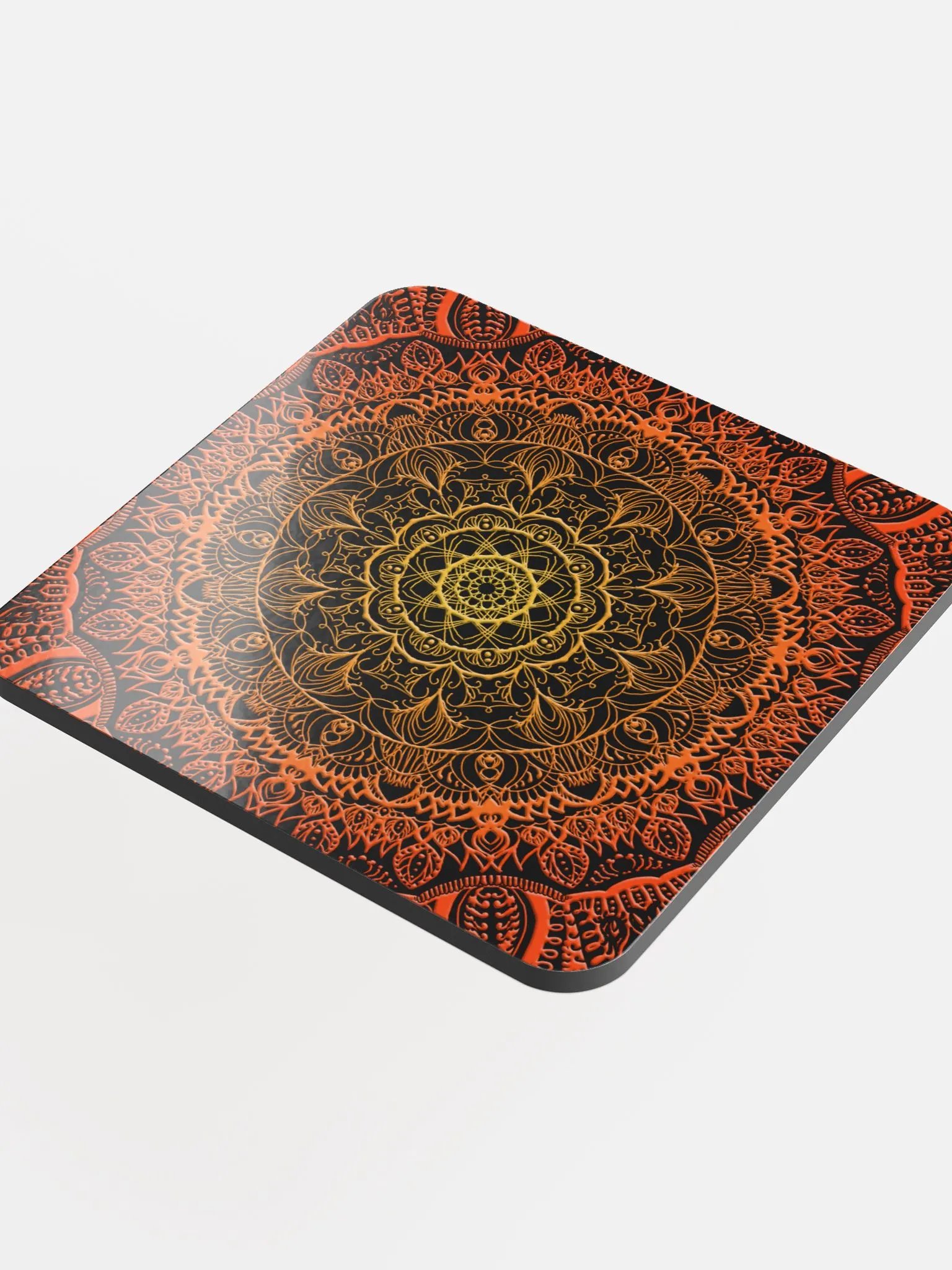 Radiant Mandala Cork Coaster Set product image (4)
