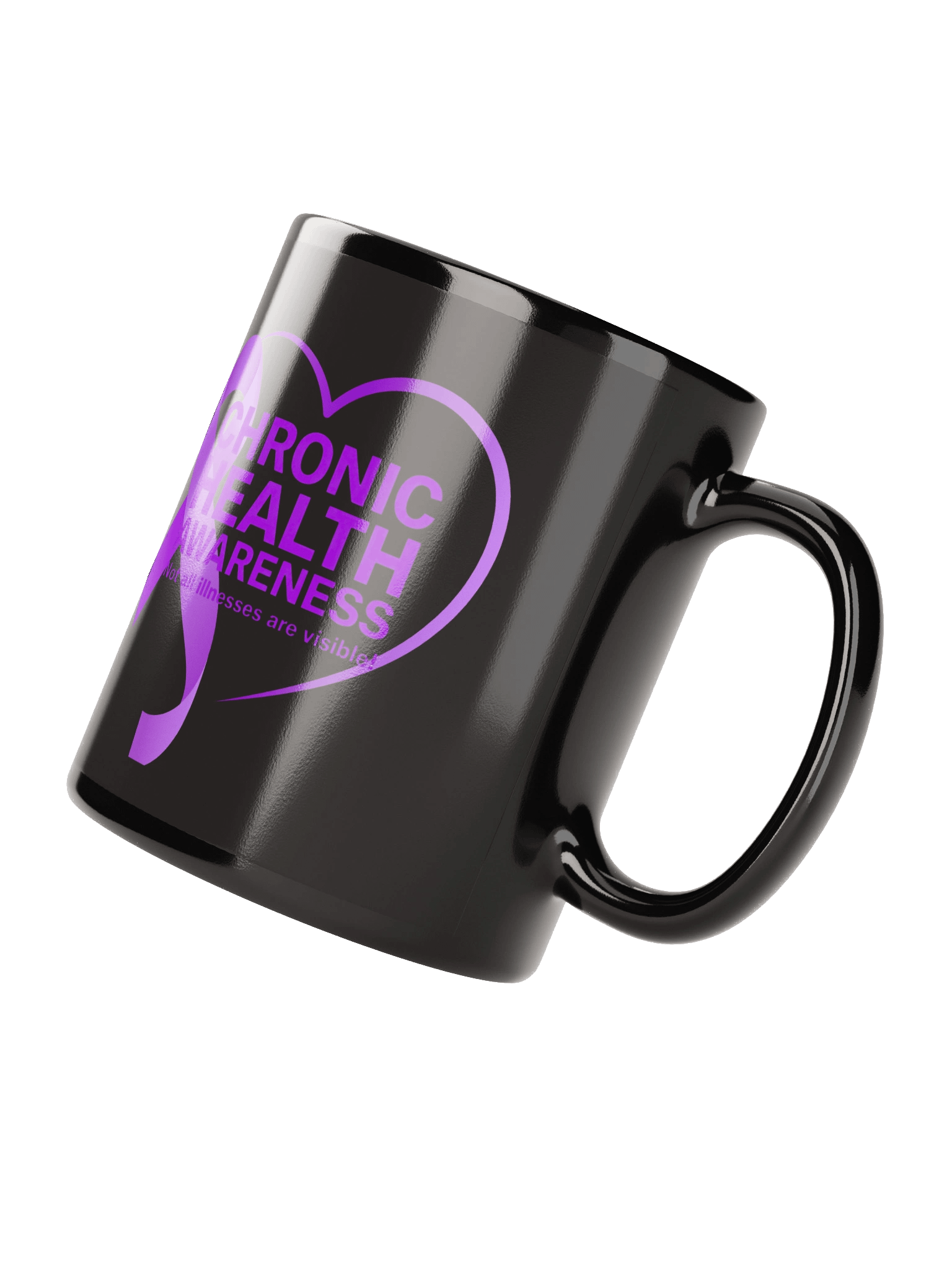 Chronic Health awareness Mug in black product image (4)