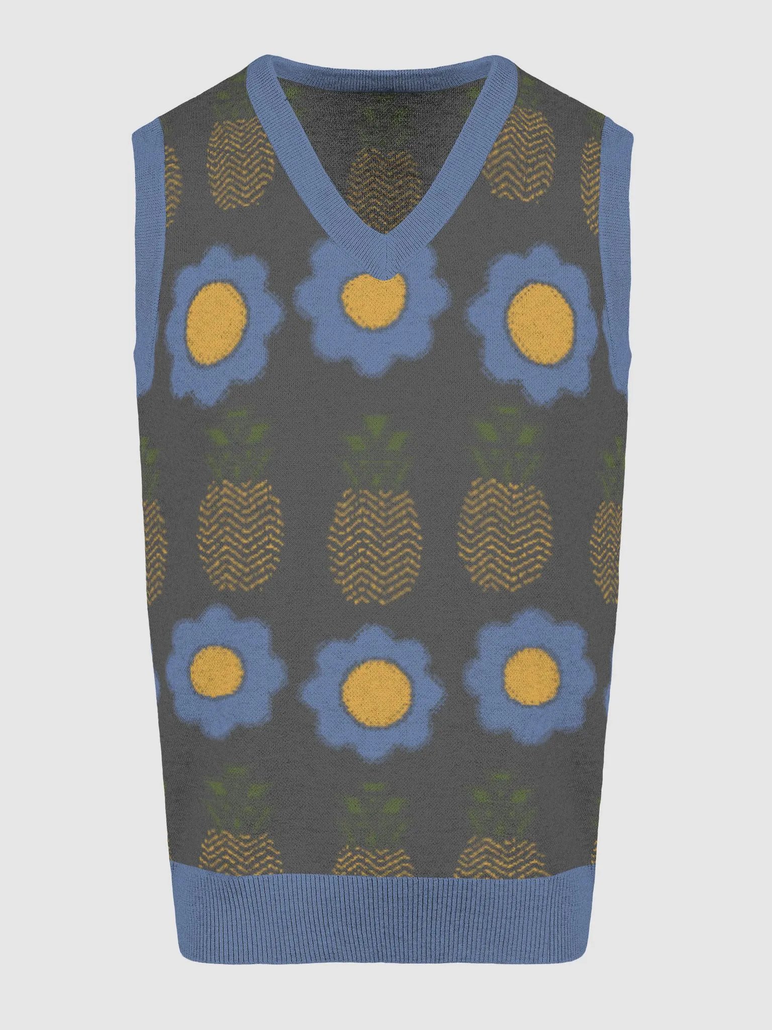 Pineapple Floral Vibe Knitted Vest product image (10)