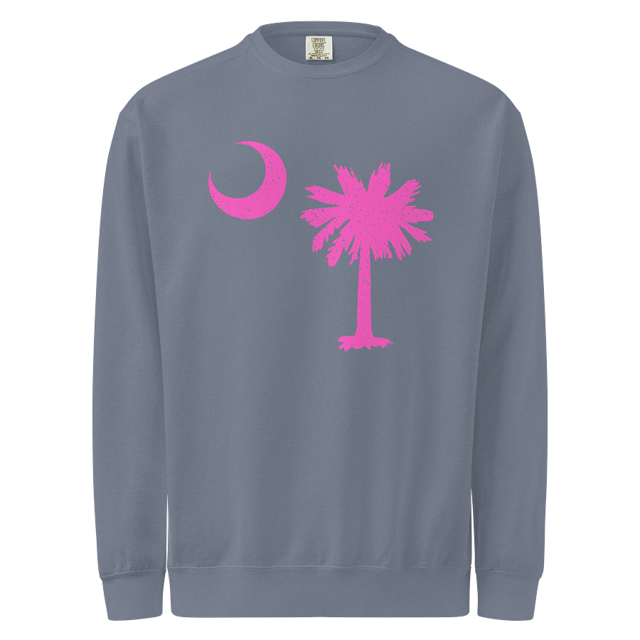 South Carolina Neon Pink Palmetto Moon Comfort Sweatshirt product image (5)