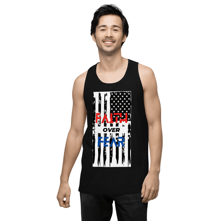 Faith Over Fear Patriotic Tank Top product image (2)