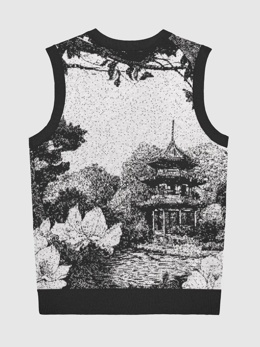 Tranquil Landscape Knit V-Neck Vest product image (2)