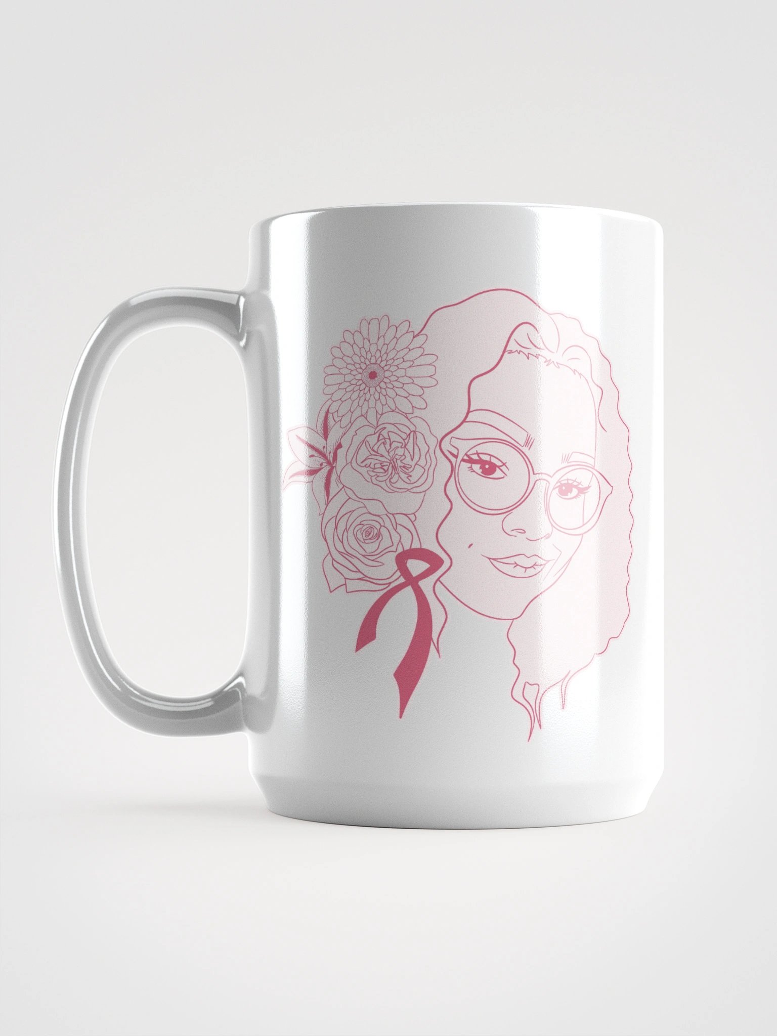 Floral Vision White Glossy Mug product image (6)