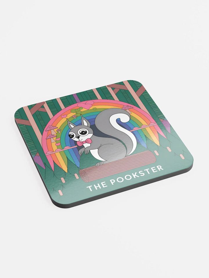 Coaster or micro art piece: The Pookster abstract trippy rainbow product image (2)