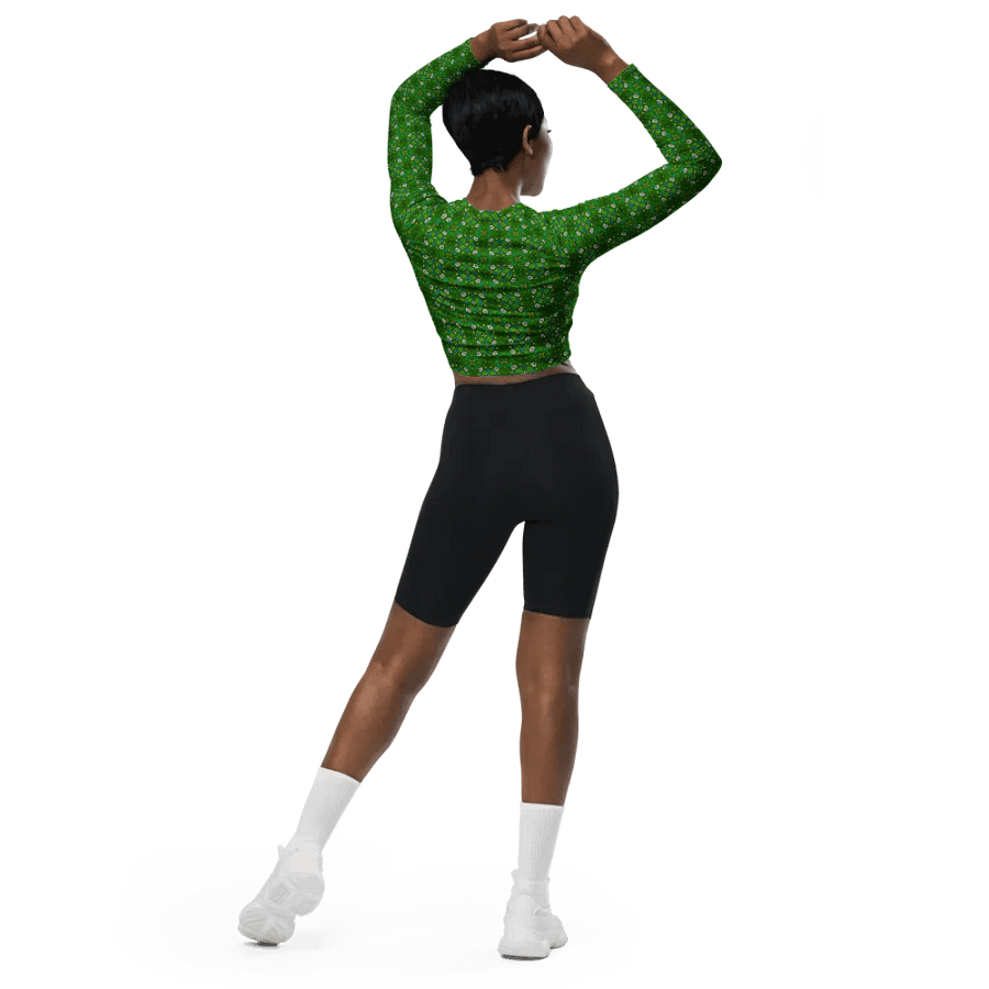 Symmetry Blooms Recycled Crop Top product image (5)
