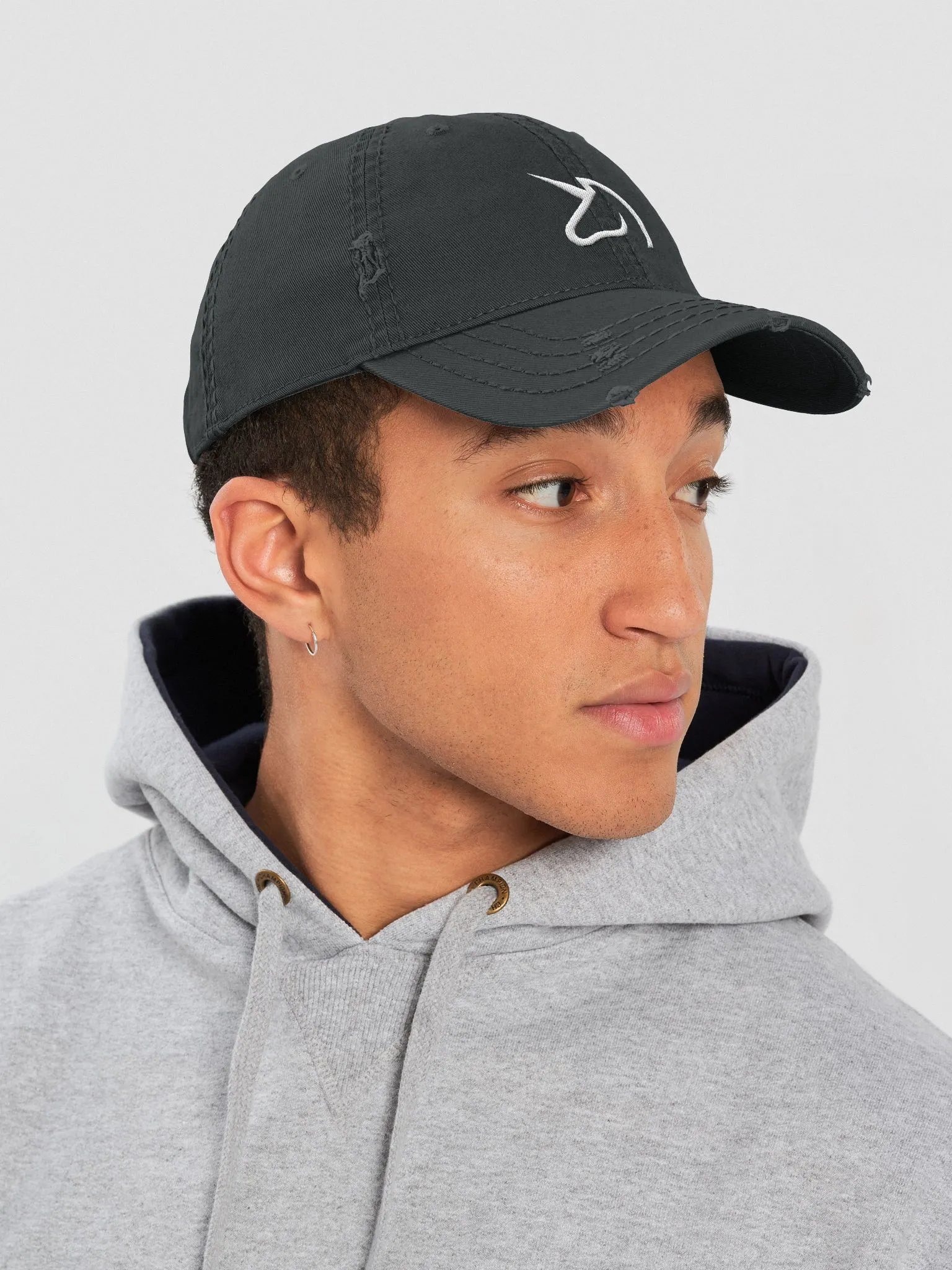 Simple Logo Distressed Dad Hat product image (2)
