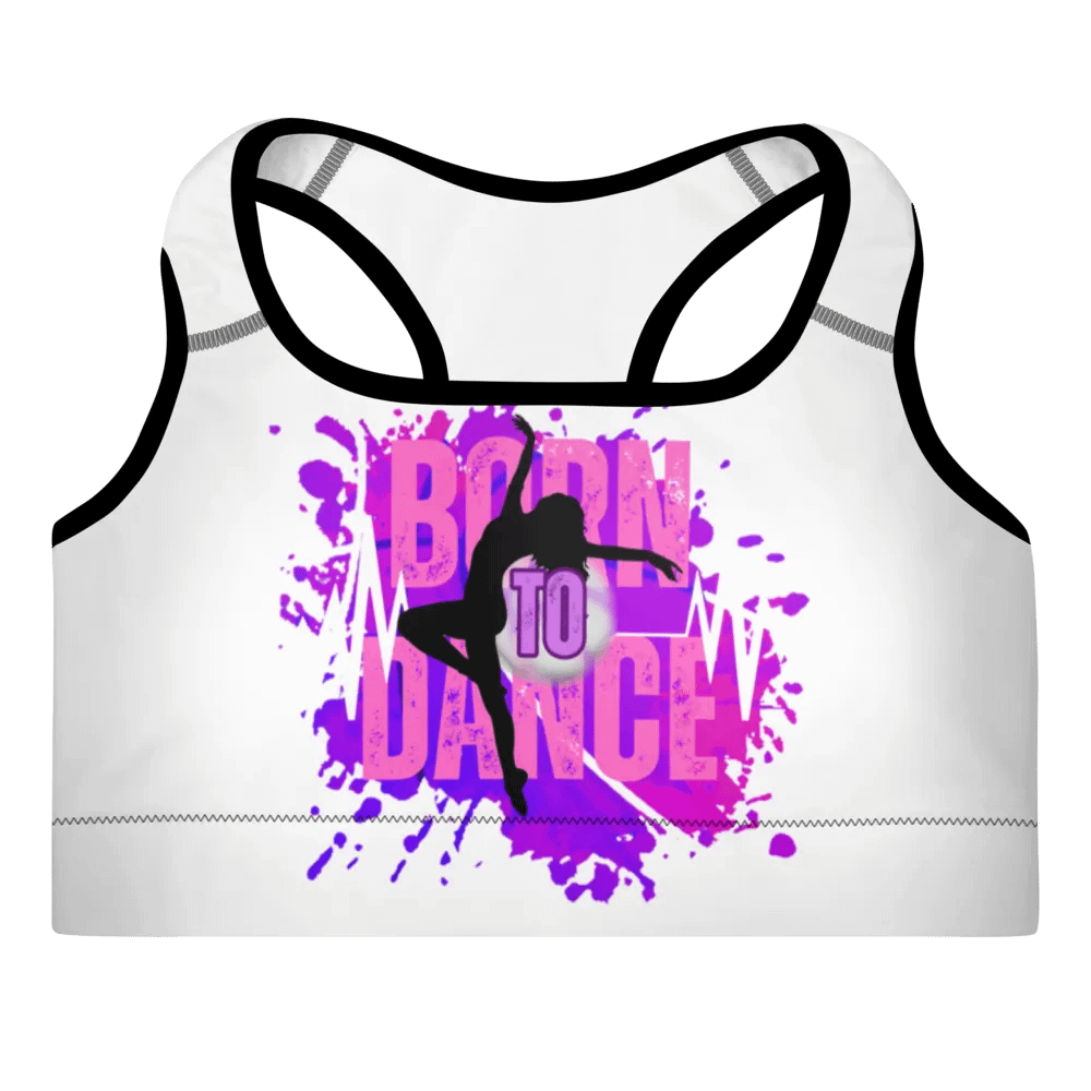 Born to Dance Her Silhouette Energetic Vibes Dance Padded Sports Bra product image (10)
