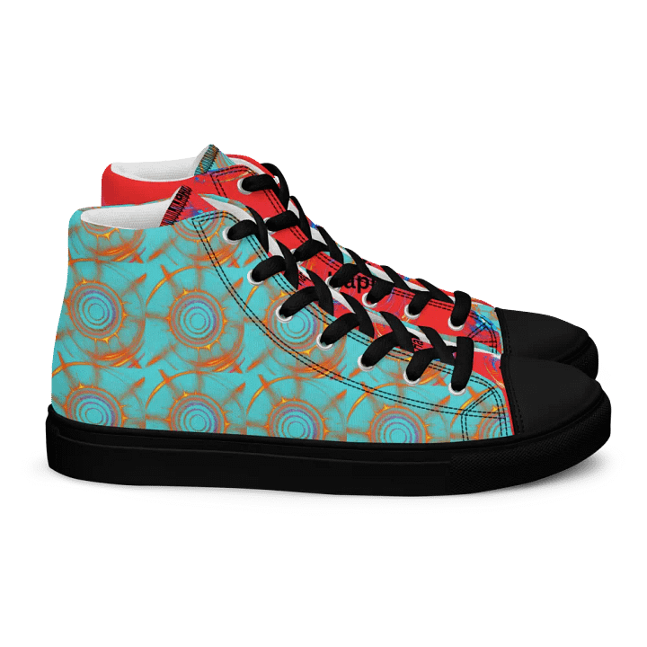 Dynamic Happy Circles Men's High Tops product image (2)
