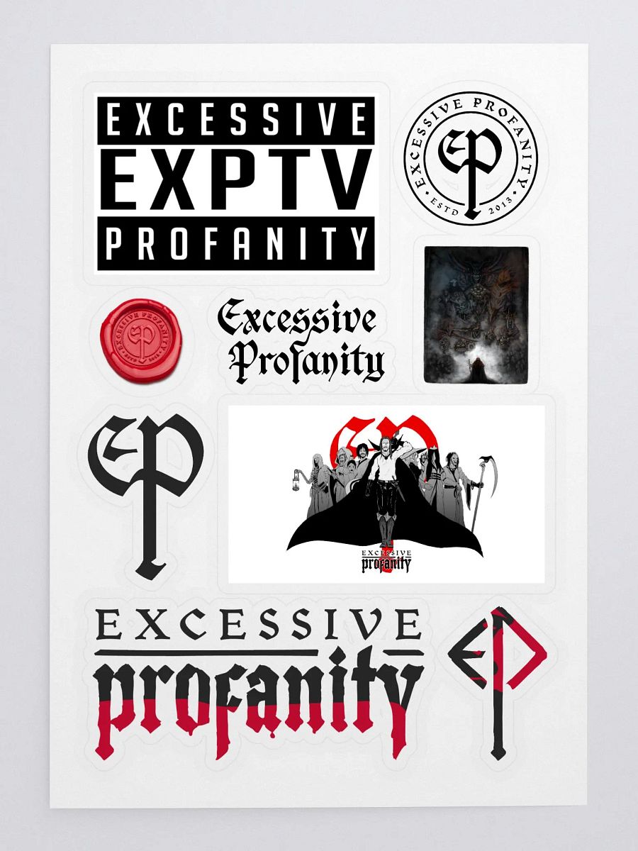 Excessive Profanity Sticker Collection (On White) product image (3)