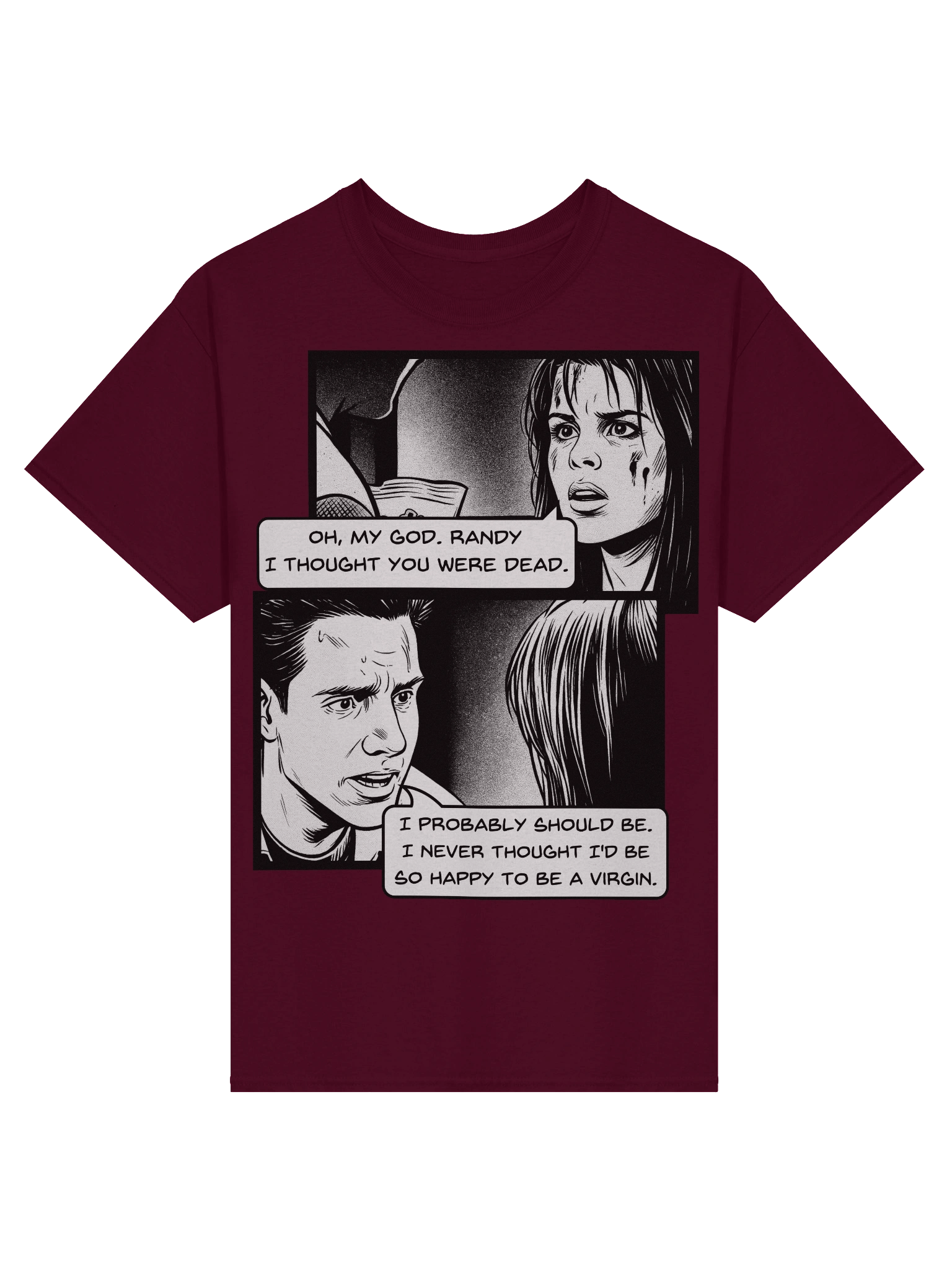 Scream inspired I Never Thought I'd Be So Happy To Be A Virgin T-Shirt product image (5)