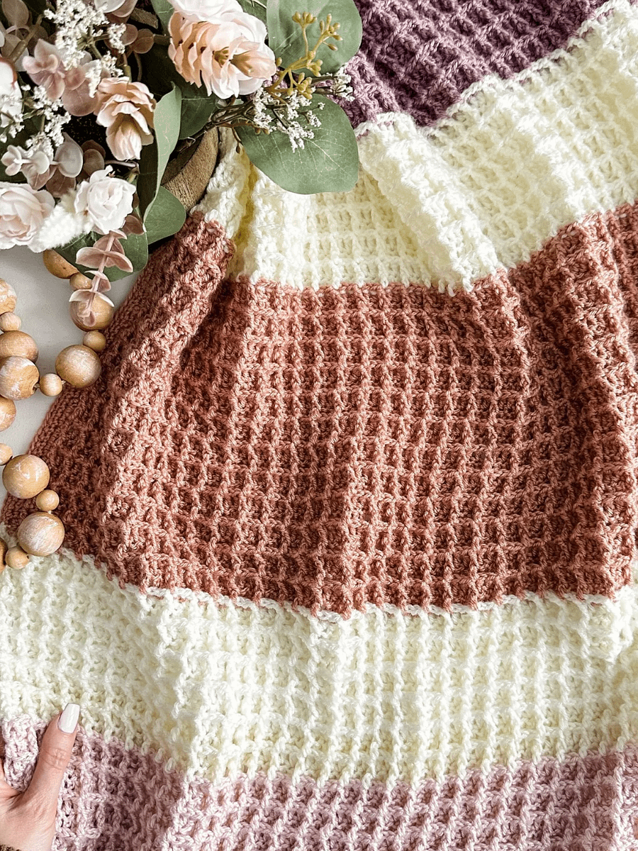 Waffle-icous Blanket Crochet Pattern product image (1)