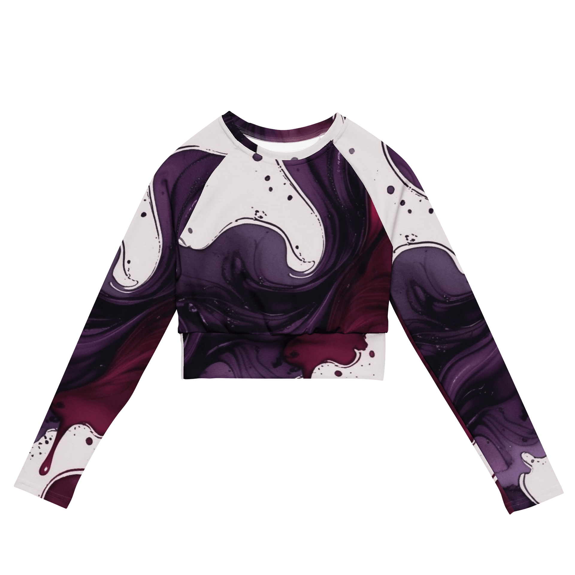 Blackberry Merlot Swirl Crop Top product image (1)