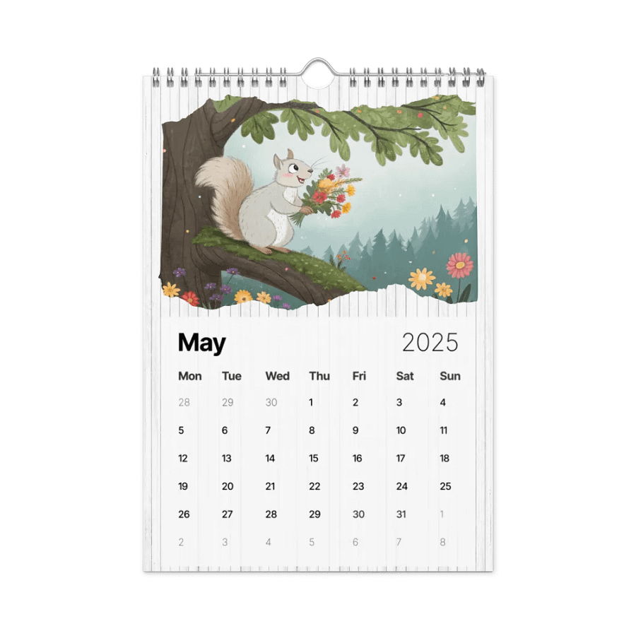 ADORABLE ANIMALS WALL CALENDAR 2025 product image (10)