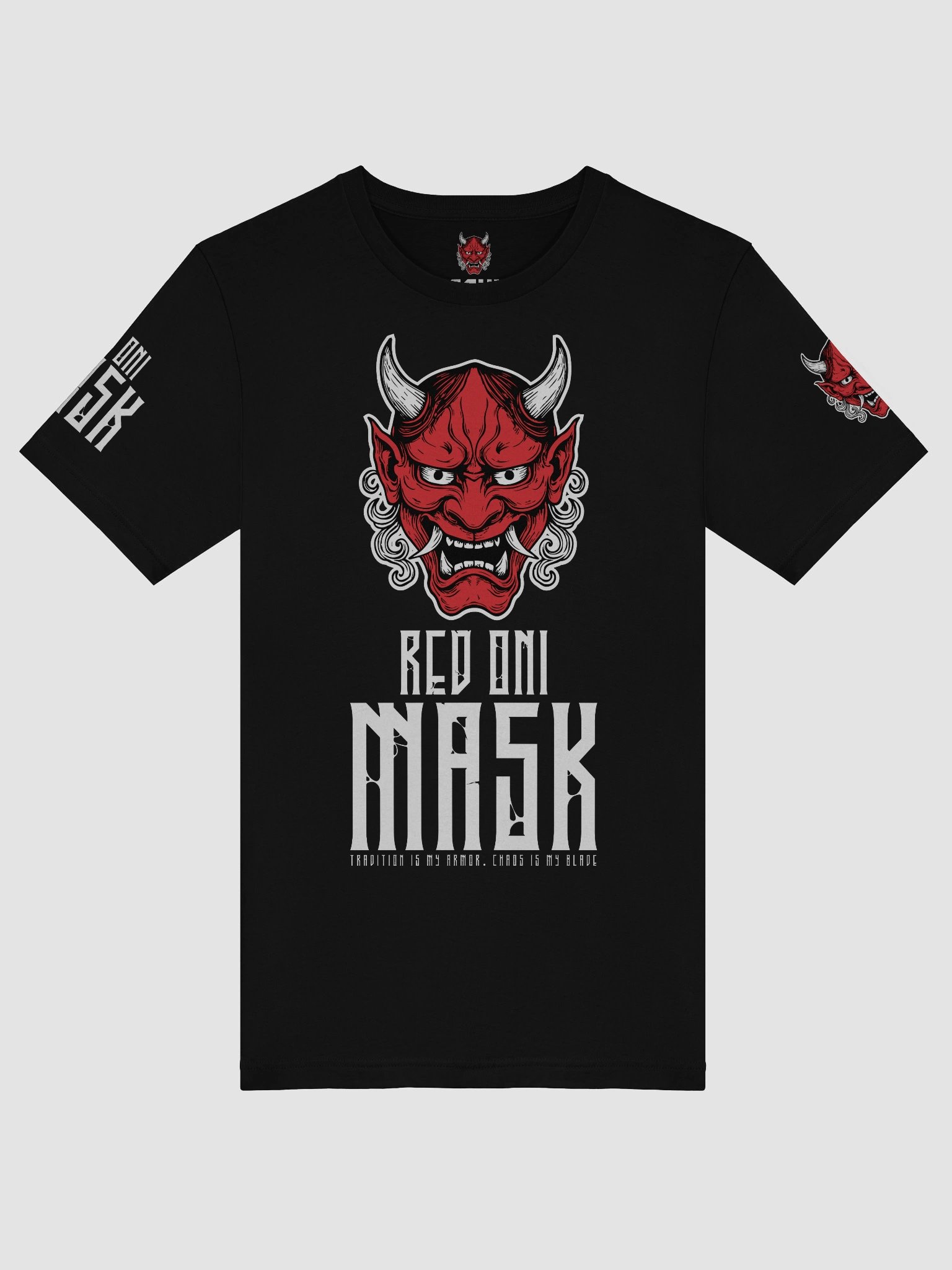 Red Oni Mask – Warrior of Shadows and Steel product image (5)