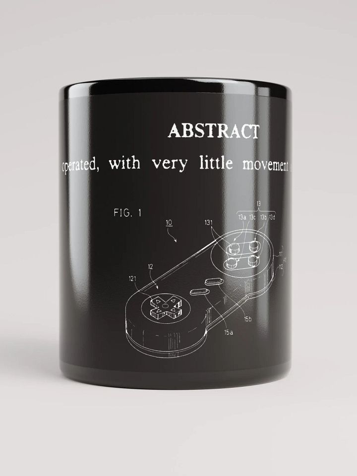 Super NES controller patent mug - 100% ceramic product image (1)