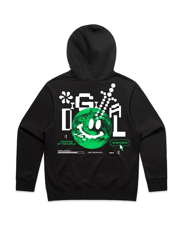 DIGITAL HOODIE-BLACK product image (2)