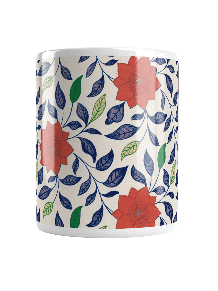 Flower Pattern. 11oz Ceramic White Mug product image (6)
