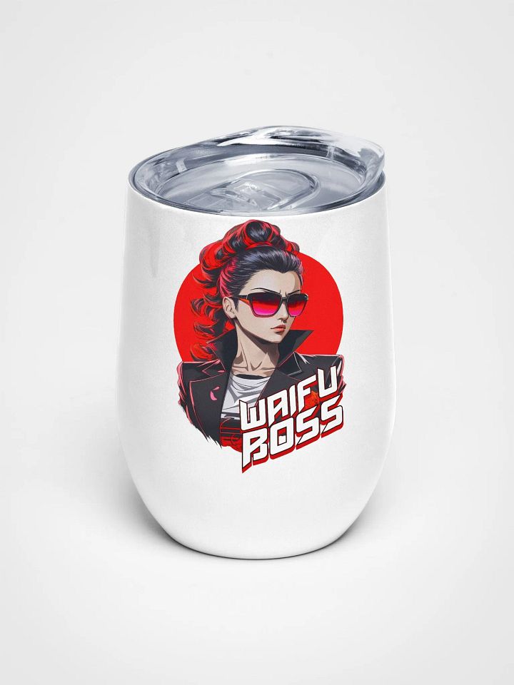 Waifu Boss v2 - Wine Tumbler Cup - 12 oz - High-Grade Stainless Steel product image (1)