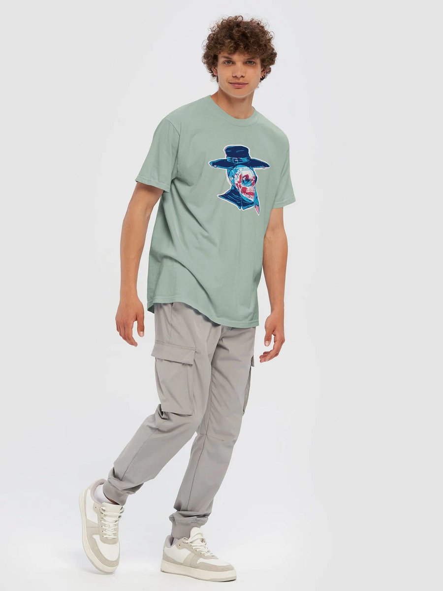 Plague Doctor Skull Holographic T-Shirt product image (95)